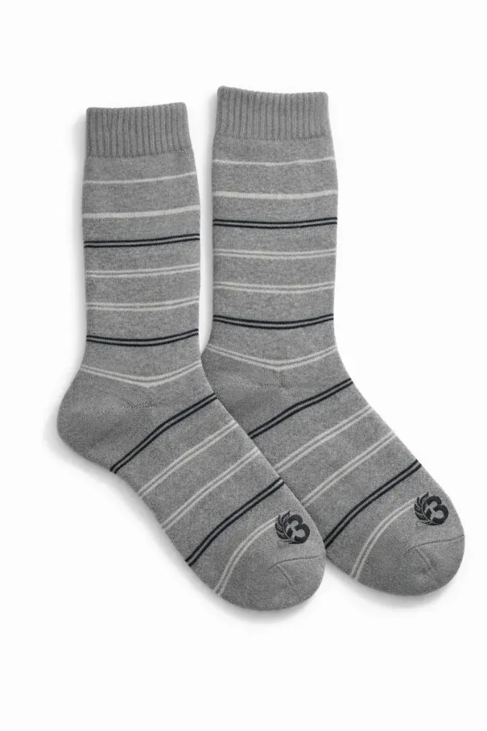 Long Half Terry Sock for Men - Gray