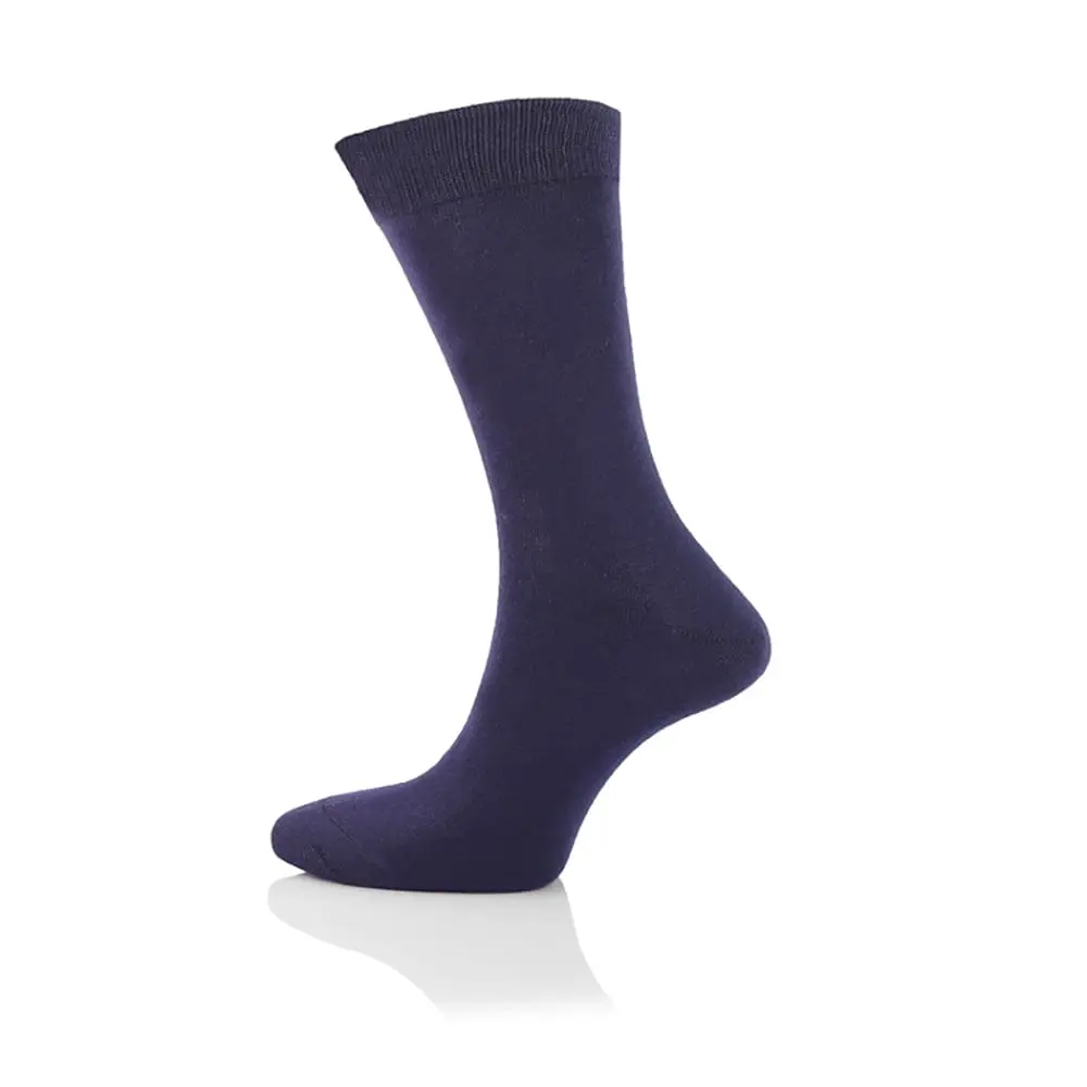 Male Long Socks - Navy