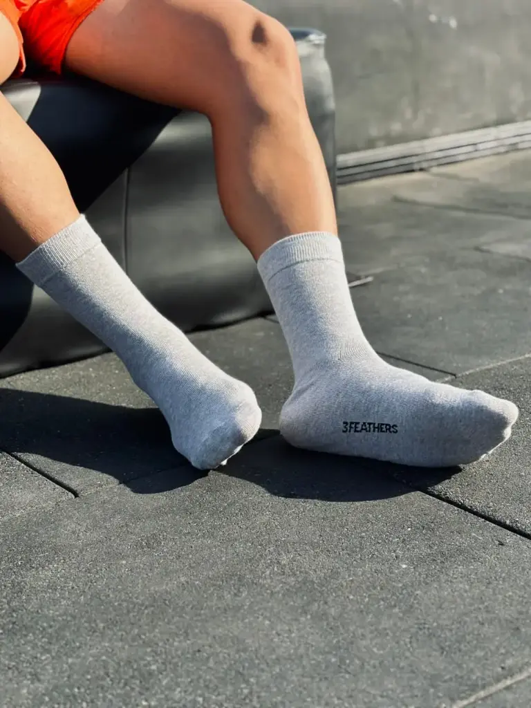 3Feathers Classic Cotton Long Socks Free Size Fits 40-45 for Men