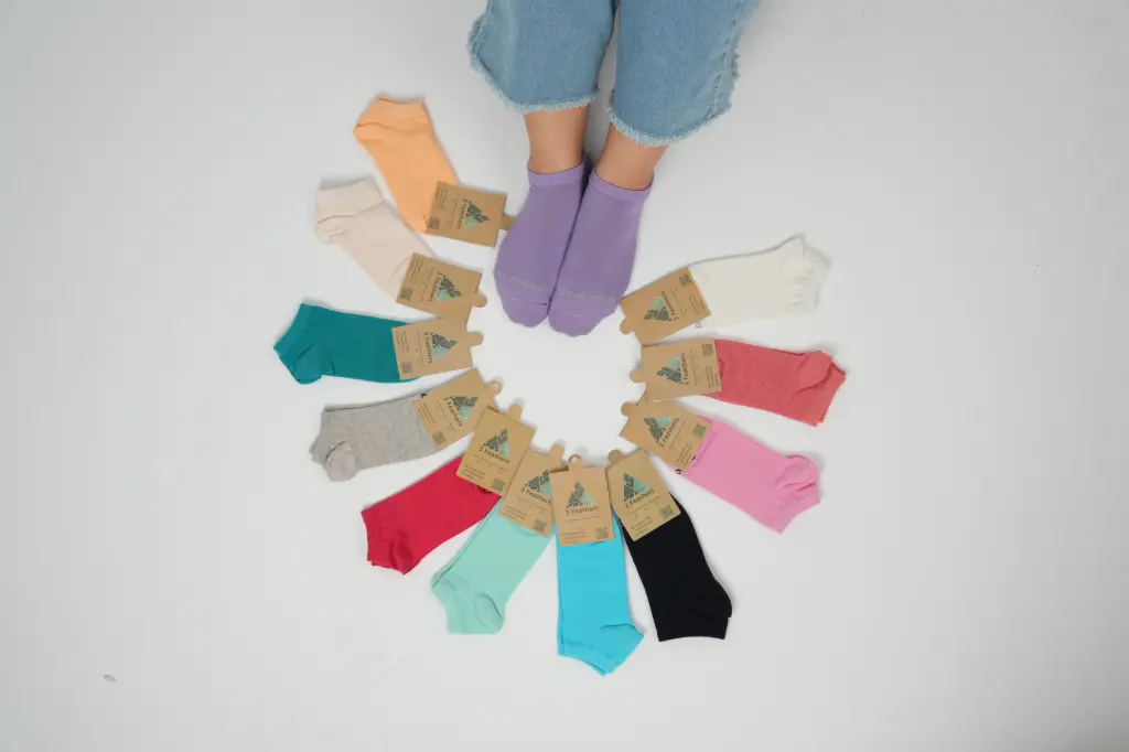 [3FES7] 3Feathers Cotton Ankle Socks Free Size Fits 36-41 for Women