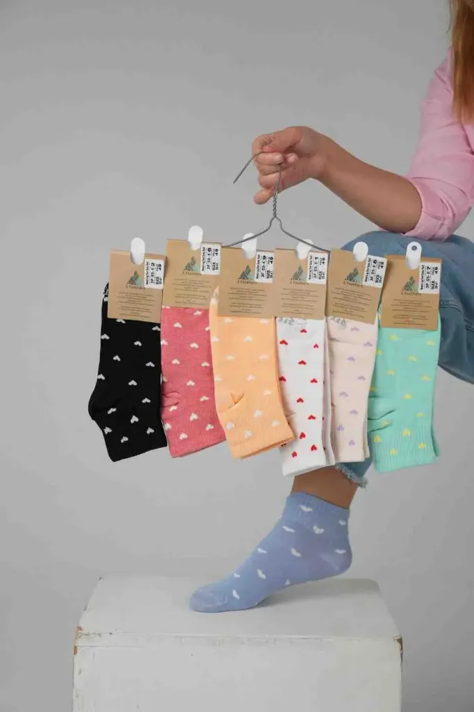 [B4G3-3] Buy 6 Save More - Women Hearts High Ankle 