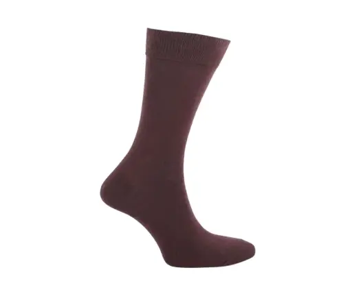 [3FES1-4] Men Long Socks - Brown