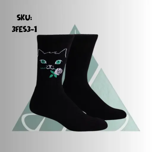 [3FES3-1] Black Cat - Women - High Ankle
