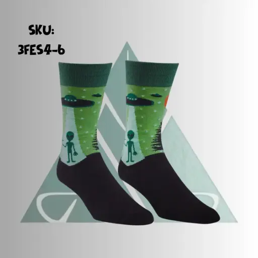 [3FES4-6] Aliens - Unisex Long Socks