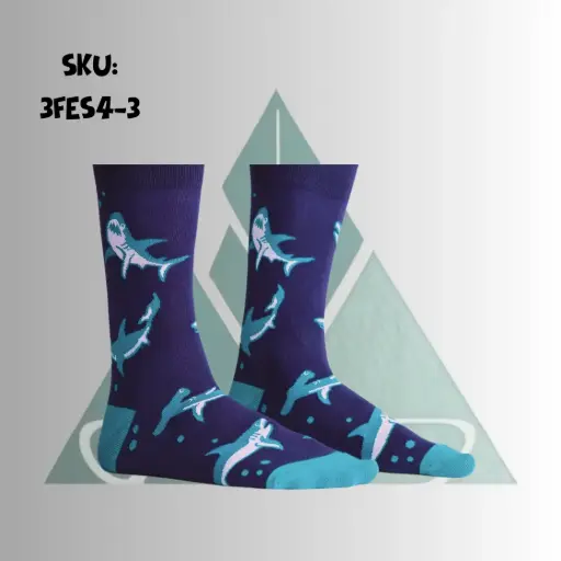 [3FES4-3] Ocean Blue - Unisex High Ankle