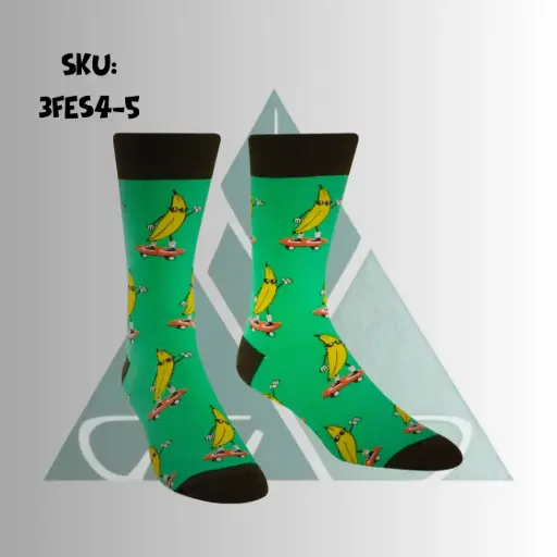 [3FES4-5] Go Bananas - Unisex Long Socks