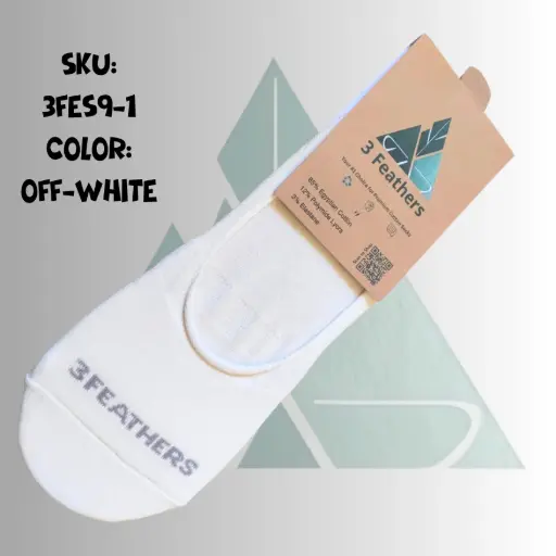 [3FES9-1] Women Invisible Socks - Off White