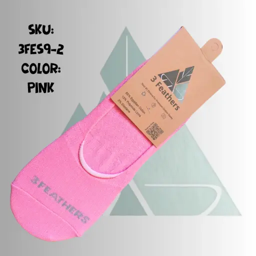 [3FES9-2] Women Invisible Socks - Pink