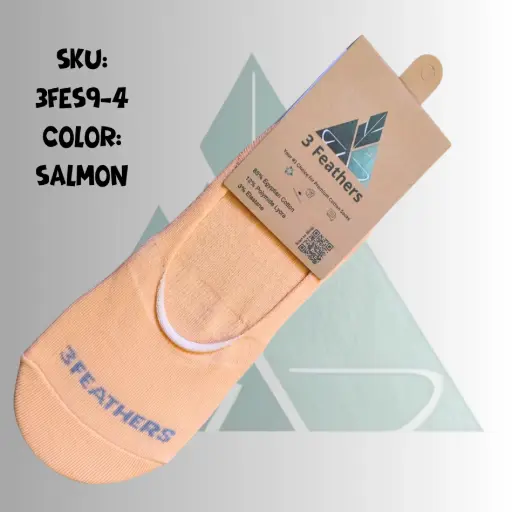 [3FES9-4] Women Invisible Socks - Salmon