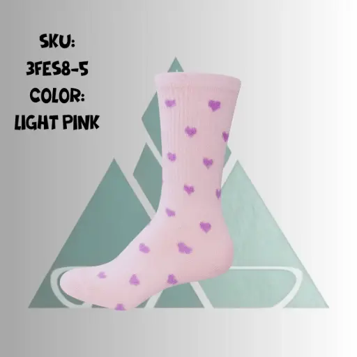 [3FES8-5] Women High Ankle - Light Pink